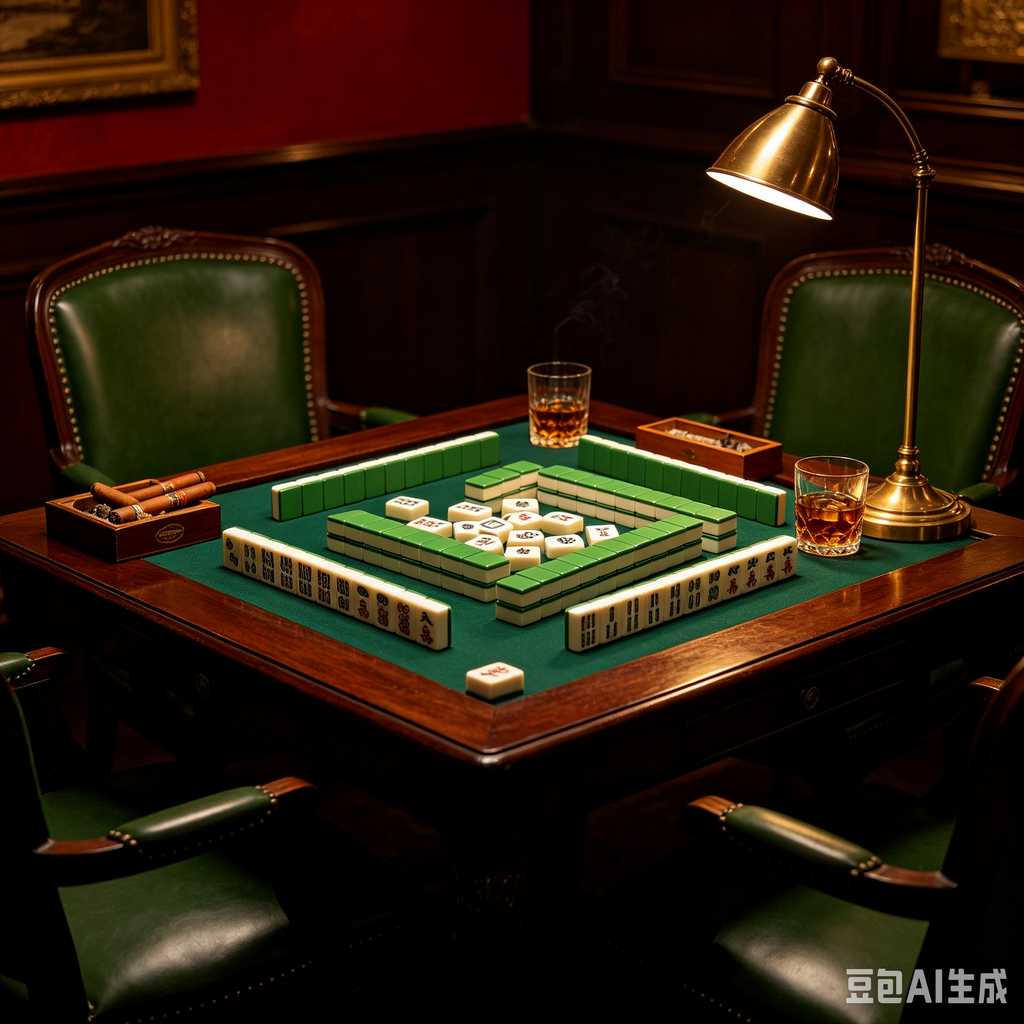 printed logo mahjong set