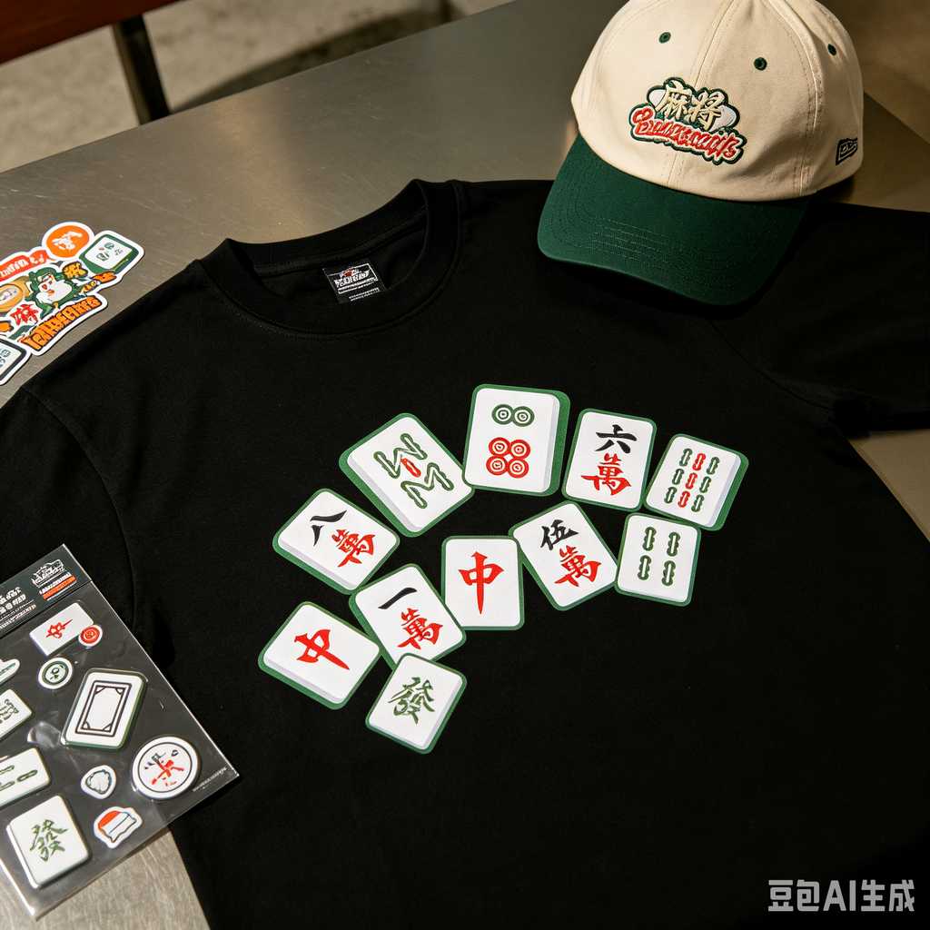 custom logo printed mahjong tiles