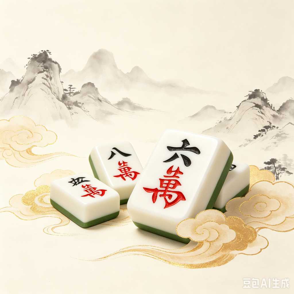 black crystal mahjong tiles