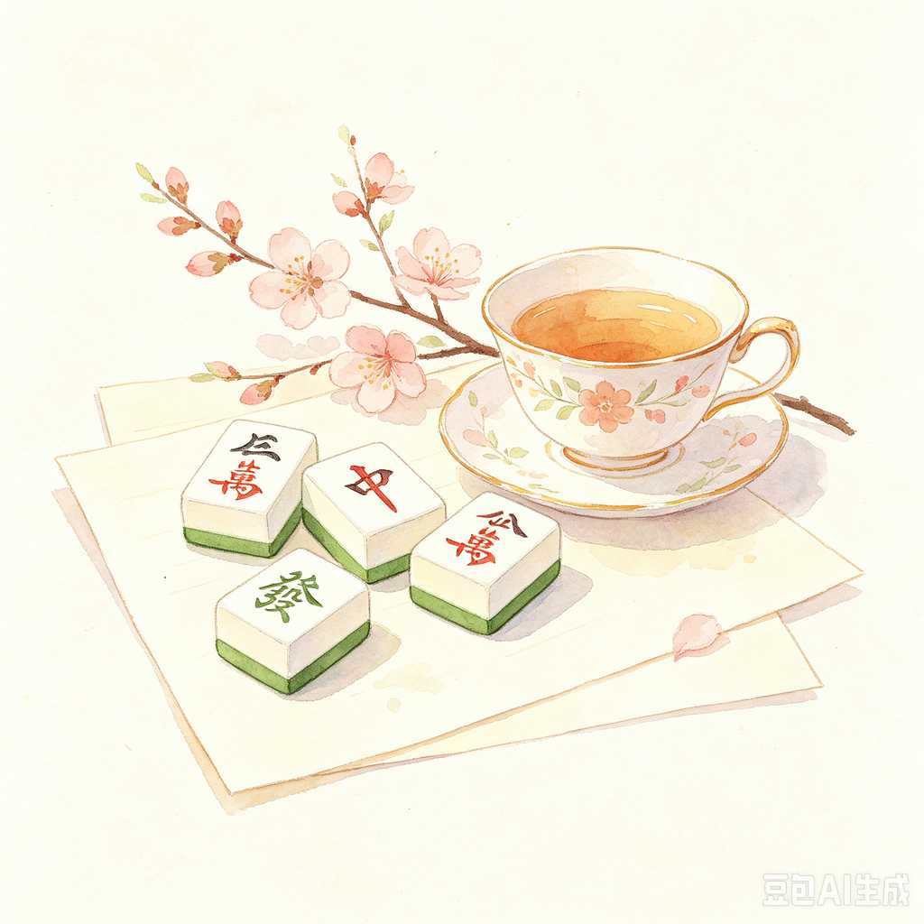 premium engraved mahjong set