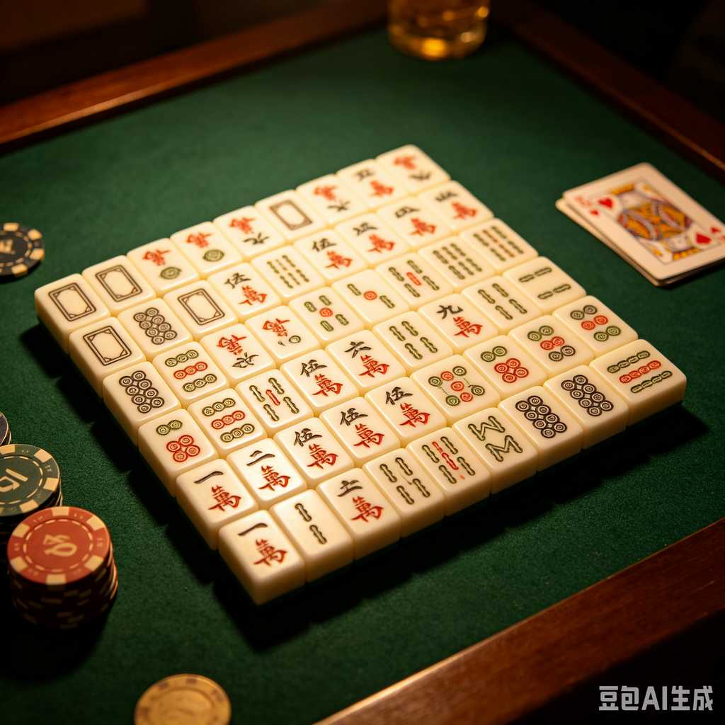 premium engraved mahjong set